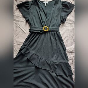 Elegant Dark Gray Women's Dress